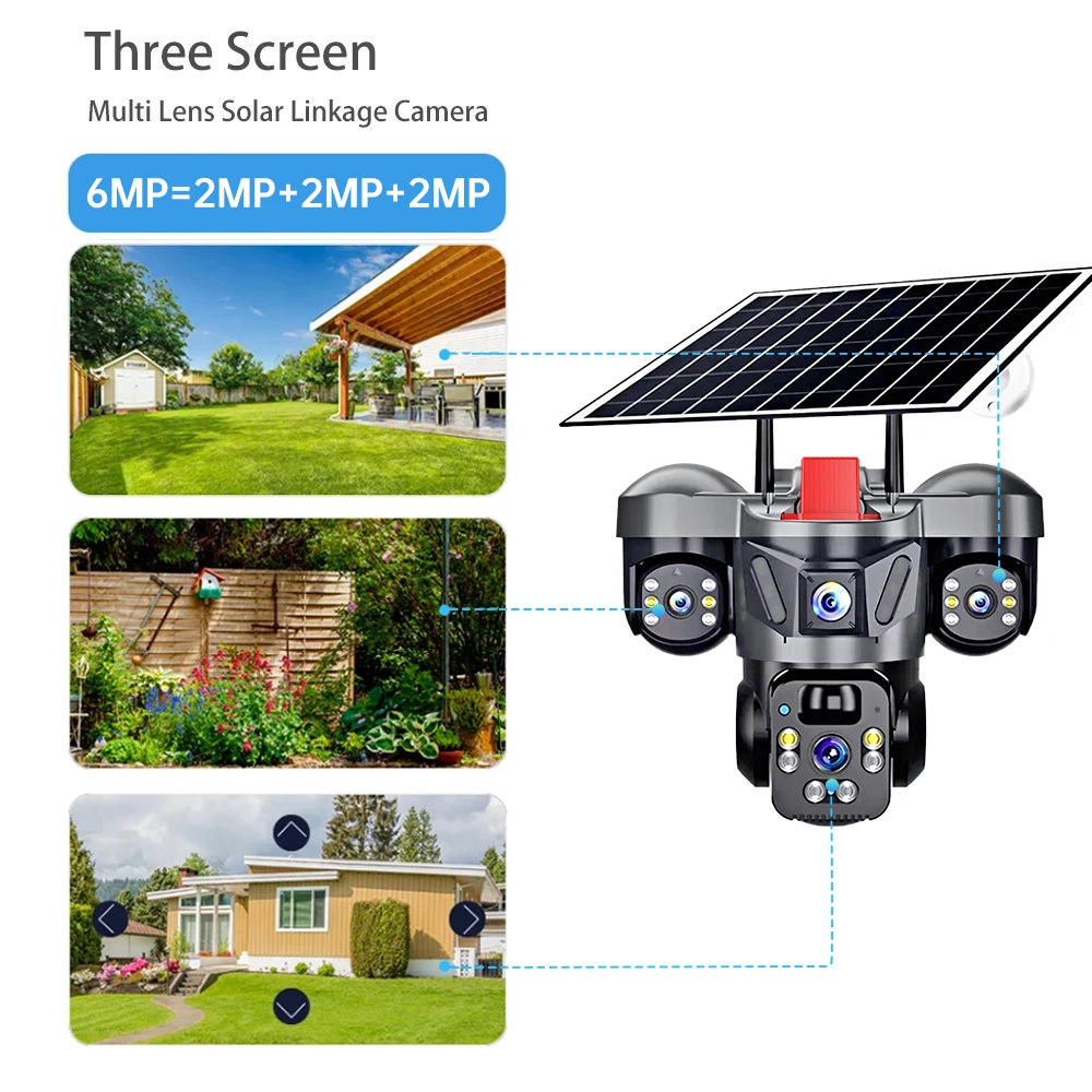 KERUI V380 Pro уличная PTZ 6MP – обзор и цена Solar Panel Tilt Mount